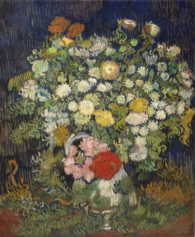 Boeket Bloemen in een Vaas door Vincent van Gogh